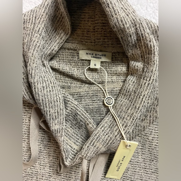 Max Studio Light Gray Cowl Neck Sweater - Picture 6 of 7